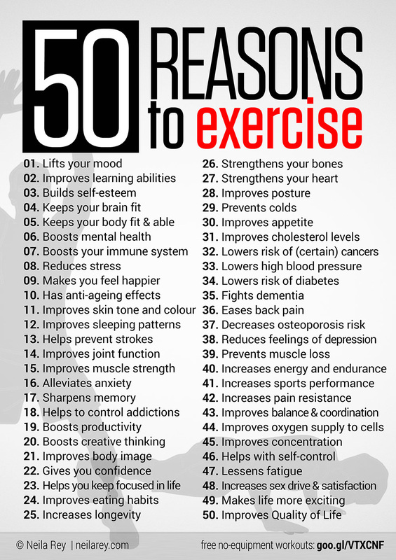 50 Reasons To Exercise 